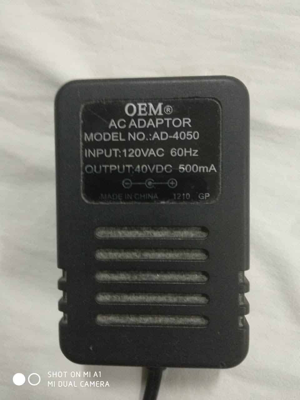 *Brand NEW*OEM 40VDC 500mA AC ADAPTER AD-4050 POWER SUPPLY CHARGER